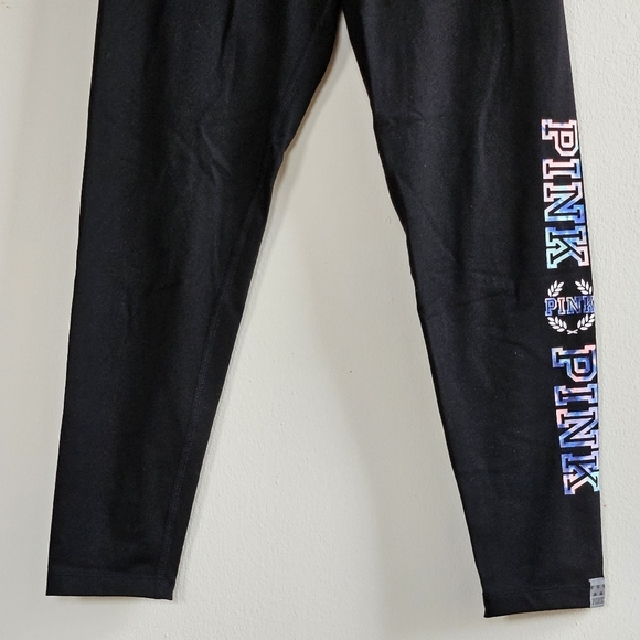 PINK VICTORIA SECRET ULTIMATE LOGO LEGGINGS SIZE SMALL - Picture 2 of 7